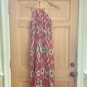 Anthro Ikat High-Low dress